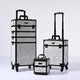 TheLAShop Rolling Makeup Case Set(3) - Mermaid, Rococo, CoyoteButtes, ForgetMeNot, Art Deco, CB Graystone Image