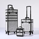 TheLAShop Rolling Makeup Case Set(3) - Mermaid, Rococo, CoyoteButtes, ForgetMeNot, Art Deco, CB Graystone Image