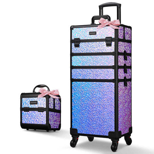 TheLAShop Mermaid Rolling Makeup Case Set(2)