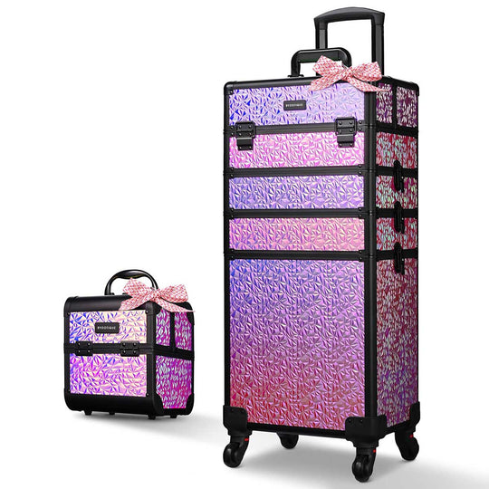 TheLAShop Mermaid Rolling Makeup Case Set(2)