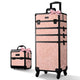 TheLAShop Rolling Makeup Case Set(2) - Mermaid, Rococo, CoyoteButtes, ForgetMeNot, Art Deco, CB Dusk Image
