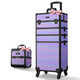 TheLAShop Rolling Makeup Case Set(2) - Mermaid, Rococo, CoyoteButtes, ForgetMeNot, Art Deco, Charm ForgetMeNot Image