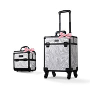 TheLAShop Pro Rolling Makeup Case Set(2) - Mermaid, RCC, CTB, FMN, AD, CB Graystone Image