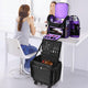 TheLAShop Rolling Hairstylist Travel Bag with Makeup Backpack Image