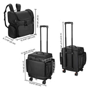 TheLAShop 2in1 Rolling Hairstylist Travel Case with Barber Bag Image