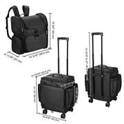 TheLAShop Rolling Hairstylist Travel Case with Barber Backpack