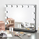 TheLAShop XLarge Hollywood Vanity Mirror w/ Lights 34"x26" Tabletop Wall Mount, Black Image