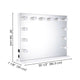 TheLAShop XLarge Hollywood Vanity Mirror w/ Lights 34"x26" Tabletop Wall Mount Image