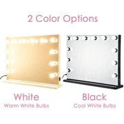 TheLAShop XLarge Hollywood Vanity Mirror w/ Lights 34"x26" Tabletop Wall Mount Image