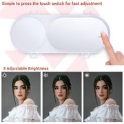 TheLAShop Car Vanity Mirror for Sun Visor Clip on with Light & 3x Magnify Image