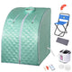 TheLAShop Portable Sauna Tent Steam SPA w/ Chair Remote 2L, Green Ash Image