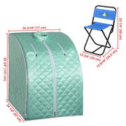 TheLAShop Portable Sauna Tent Steam SPA w/ Chair Remote 2L Image