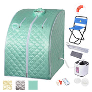 TheLAShop Portable Sauna Tent Steam SPA w/ Chair Remote 2L Image