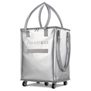 TheLAShop Large Rolling Tote Bag for Event Planner, Teacher, Artist, 16in Moonlit Glaze Image