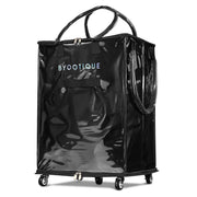 TheLAShop Large Rolling Tote Bag for Event Planner, Teacher, Artist, 20in MidnightGlitz Image