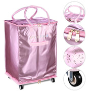 TheLAShop Large Rolling Tote Bag for Event Planner, Teacher, Artist Image