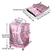 TheLAShop Large Rolling Tote Bag for Event Planner, Teacher, Artist Image