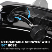 TheLAShop Shampoo Basin Bowl Sink w/ Sprayer Faucet Neck Rest Hair Trap Image