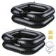 TheLAShop Shampoo Bowl Inflatable Hair Wash Sink for Home Salon 2-Pack, Black Image