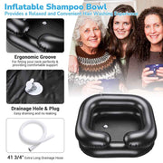 TheLAShop Shampoo Bowl Inflatable Hair Wash Sink for Home Salon 2-Pack Image