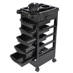 TheLAShop 5-Drawer Color Tray for Hair Salon Trolley Cart on Wheels