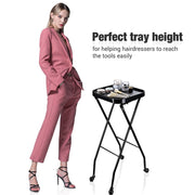 TheLAShop Folding Rolling Color Tray Cart Salon Hairstylist Image