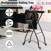 TheLAShop Folding Rolling Color Tray Cart Salon Hairstylist Image