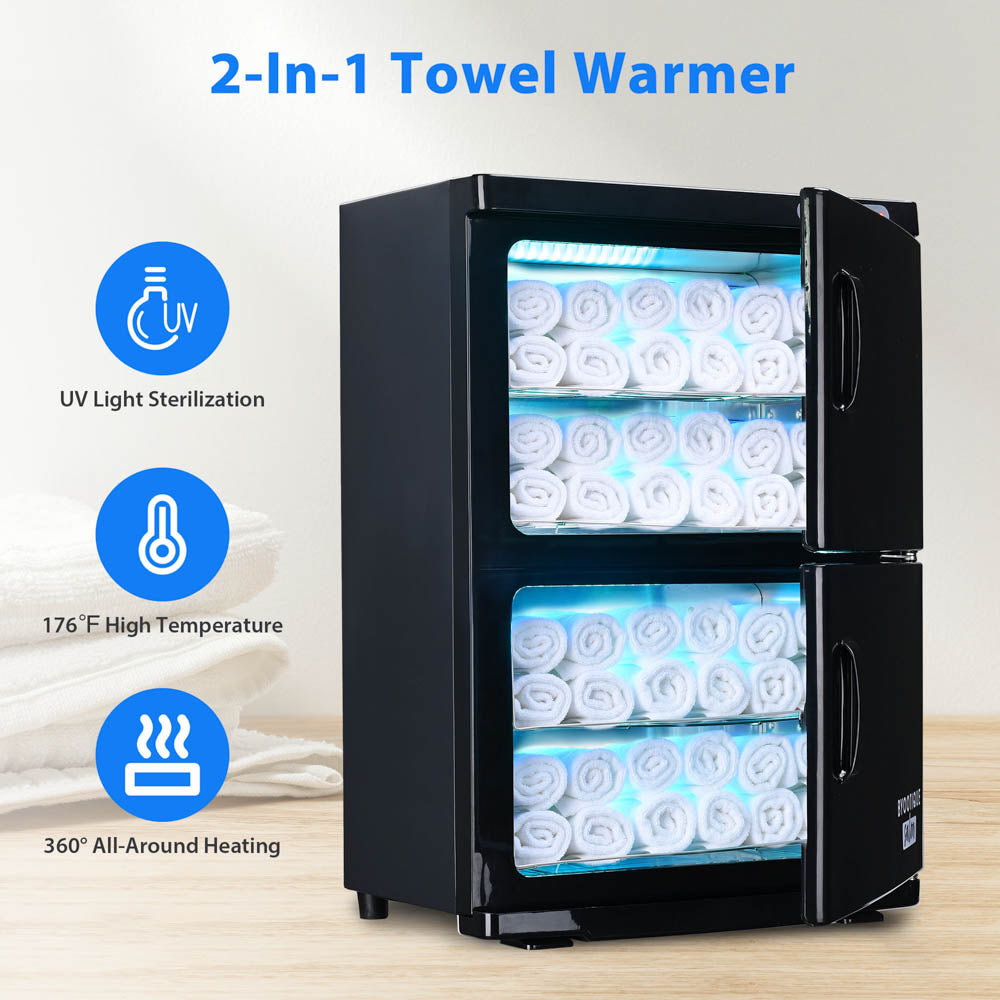 TheLAShop 46L 2in1 Towel Warmer Cabinet Heated & UV Sterilizer