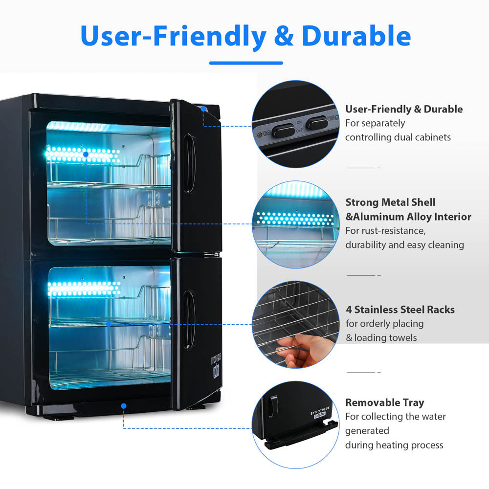 TheLAShop 46L 2in1 Towel Warmer Cabinet Heated & UV Sterilizer