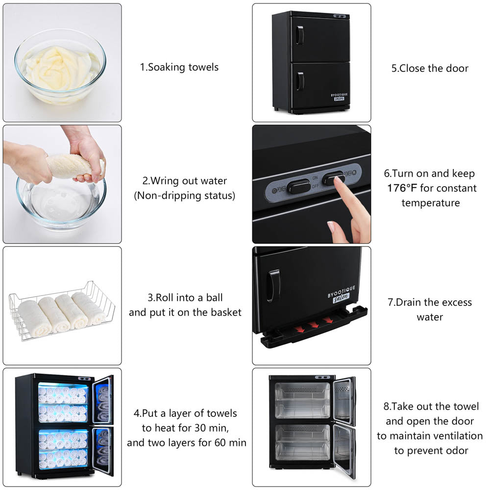 TheLAShop 46L 2in1 Towel Warmer Cabinet Heated & UV Sterilizer