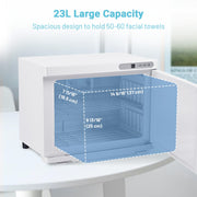TheLAShop 23L 2in1 Towel Warmer Cabinet Heated & UV Sterilizer 2-Racks Image
