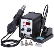 TheLAShop Lead Free Hot Air & Hot Iron 2in1 SMD Rework Soldering Station Image