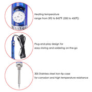 TheLAShop 60w Lead-Free Soldering Iron Temperature Adjustment Image