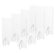 TheLAShop 24" Sneeze Guards for Desk Acrylic Dividers 6mm Thick 4ct/Pack Image