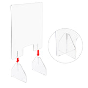 TheLAShop 24" Sneeze Guards for Desk Acrylic Dividers 6mm Thick 4ct/Pack Image