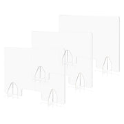 TheLAShop 36" Sneeze Guards for Desk Acrylic Dividers 6mm Thick 3ct/Pack Image