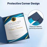 TheLAShop 8.5x11 Diploma Covers Blue Award Certificate Holder 30ct/pk Image