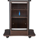 TheLAShop Rolling Laptop Desk with Storage Cart Adjustable Height Image