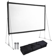 TheLAShop 120" 16:9 Portable Outdoor Projector Screen w/ Frame Freestanding Bag Image