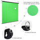 TheLAShop Retract Green Screen Streaming Chroma Key Background 7x6ft Image