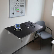 TheLAShop Wall-Mounted Floating Desk Folding Table 24"x16" Image