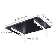 TheLAShop Wall-Mounted Floating Desk Folding Table 24"x16" Image