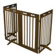 TheLAShop 4-Panel 80x36 Folding Gate-n-Crate Convertible Pet Gate Barrier Image