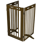 TheLAShop 3-Panel 60x36 Folding Gate-n-Crate Convertible Pet Gate Barrier Image