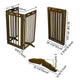 TheLAShop 3-Panel 60x36 Folding Gate-n-Crate Convertible Pet Gate Barrier Image