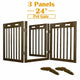 TheLAShop 3-Panel 60x24 Folding Gate-n-Crate Convertible Pet Gate Barrier Image