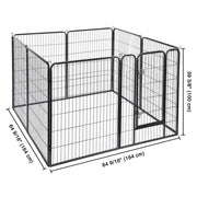 TheLAShop Heavy Duty Dog Kennel Playpen 40"H 8-Panel 22sq. Ft Image