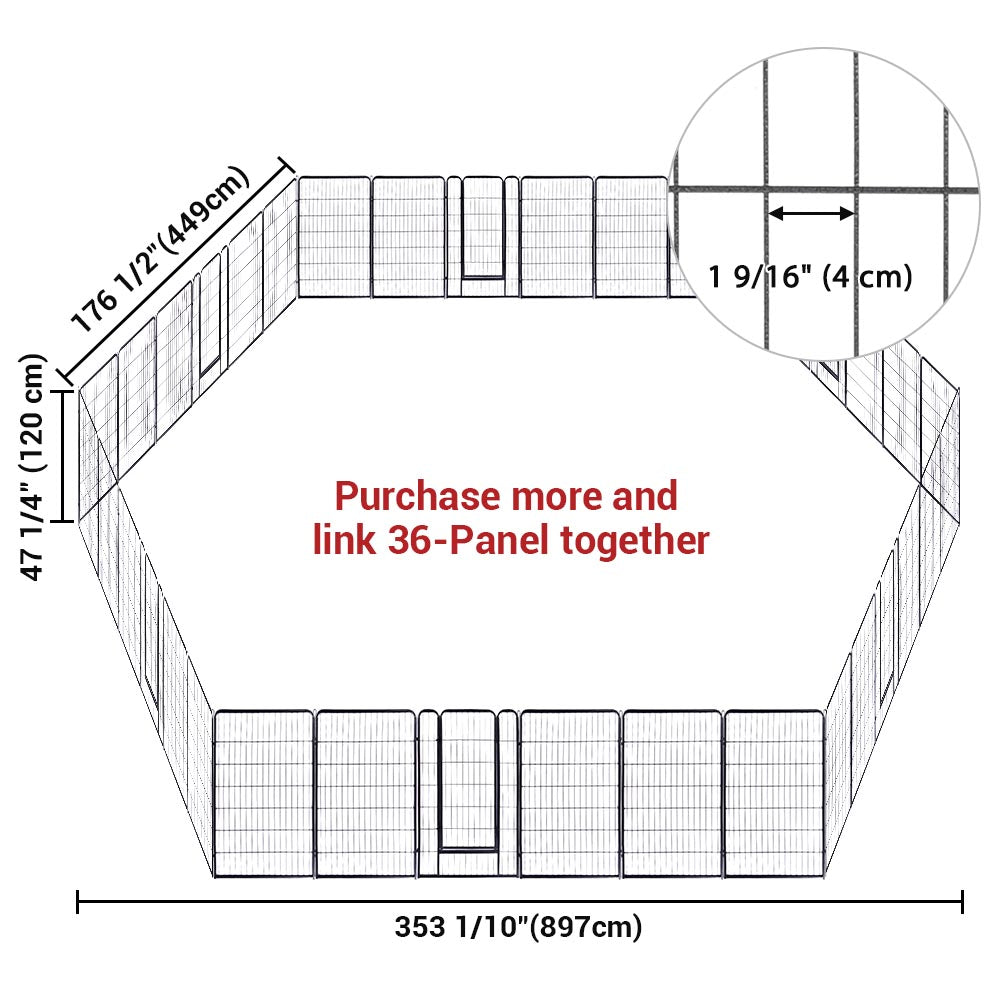 TheLAShop Heavy Duty Dog Kennel Playpen 48
