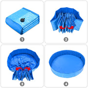 TheLAShop Foldable Pools for Dogs Pet Kiddie Indoor Outdoor Use Image