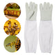 TheLAShop XL Beekeeping Goatskin Protective Gloves Pair Long Sleeves Image